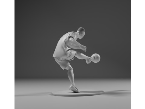 Footballer 05 Footstrike 05 Stl 3D-Druckmodell
