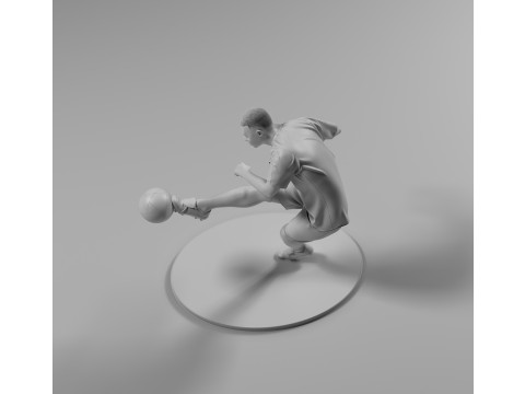 Footballer 05 Footstrike 05 Stl 3D-Druckmodell