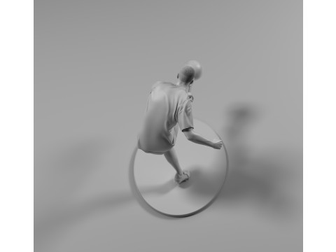 Footballer 05 Footstrike 05 Stl 3D-Druckmodell