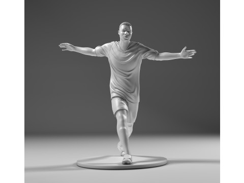 Footballer 05 Run 02 Stl Modello di stampa 3D