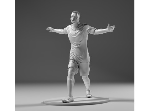 Footballer 05 Run 02 Stl Modello di stampa 3D