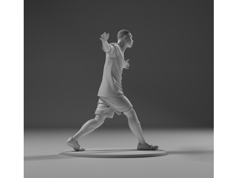 Footballer 05 Run 02 Stl Modello di stampa 3D