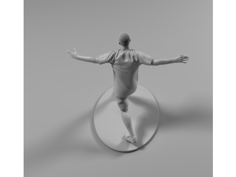 Footballer 05 Run 02 Stl Modello di stampa 3D