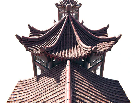 Asian Bridge PBR 3D Model