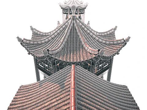 Asian Bridge PBR 3D Model