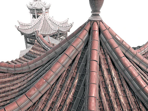 Asian Bridge PBR 3D Model