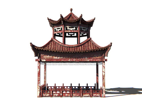 Pagoda 01 PBR 3D Model