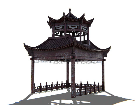 Pagoda 01 PBR 3D Model