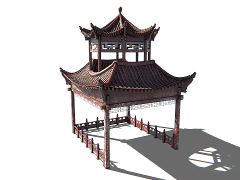 Pagoda 01 PBR 3D Model