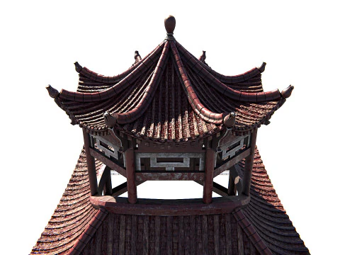 Pagoda 01 PBR 3D Model
