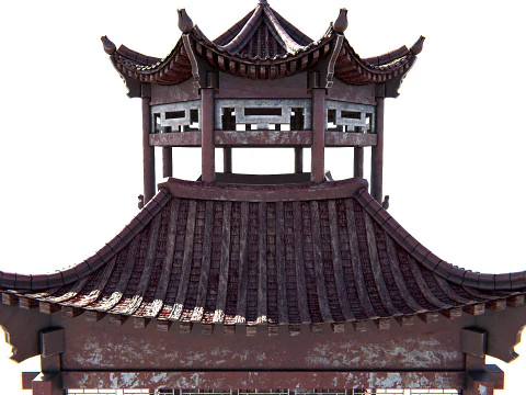 Pagoda 01 PBR 3D Model