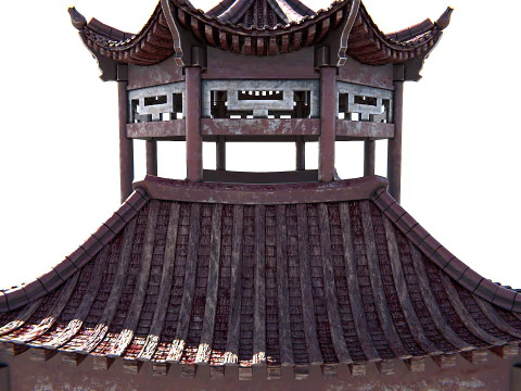 Pagoda 01 PBR 3D Model