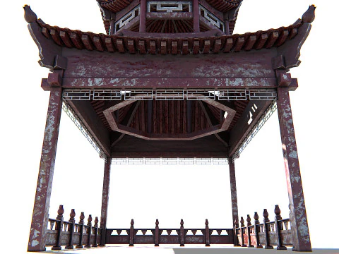 Pagoda 01 PBR 3D Model