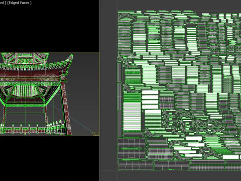 Pagoda 01 PBR 3D Model