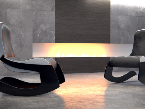 Chair Unit 1000 PBR 3Dモデル