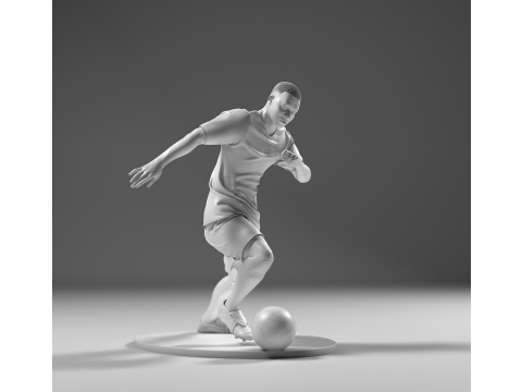 Footballer 05 Footstrike 05 Stl Modèles 3D en vedette