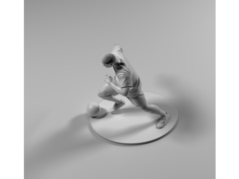 Footballer 05 Footstrike 05 Stl Modèles 3D en vedette