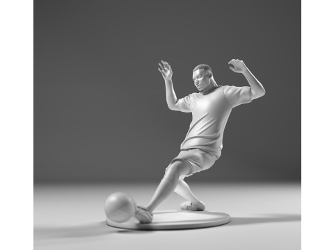 Footballer 05 SledgeStrike 01 Stl 3Dプリントモデル