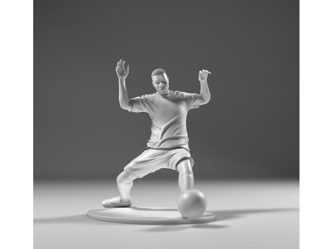 Footballer 05 SledgeStrike 01 Stl 3D Print Model