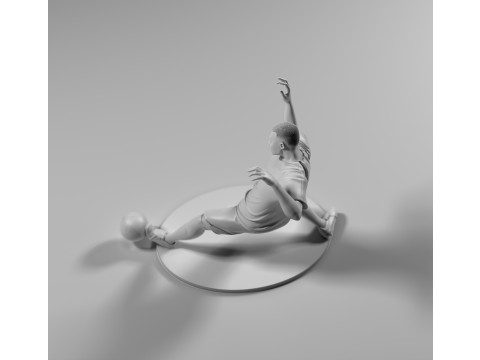 Footballer 05 SledgeStrike 01 Stl 3D Print Model