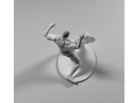 Footballer 05 SledgeStrike 01 Stl 3D Print Model