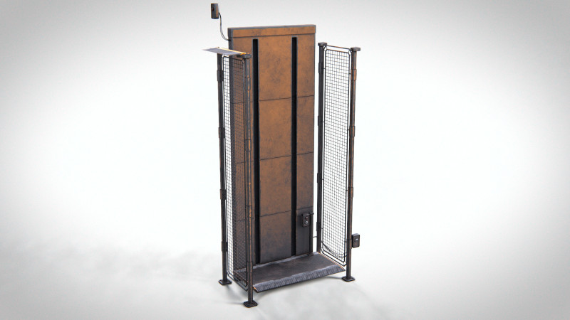 Industrial Elevator PBR 3D 모델 .c4d .max .obj .3ds .fbx .stl .blend 