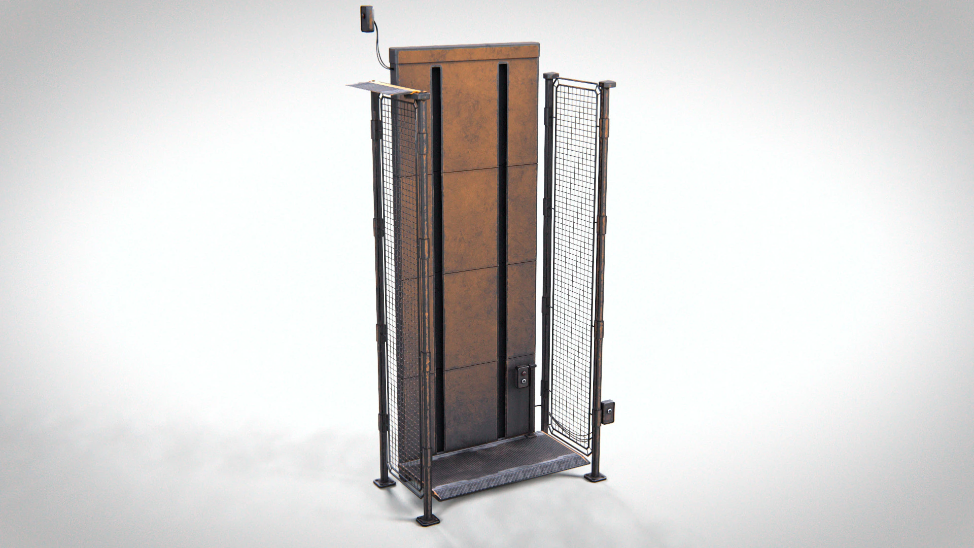 Ascensore industriale PBR Modello 3D .c4d .max .obj .3ds .fbx .stl .blend