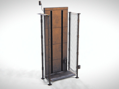 Industrial Elevator PBR 3D Модель