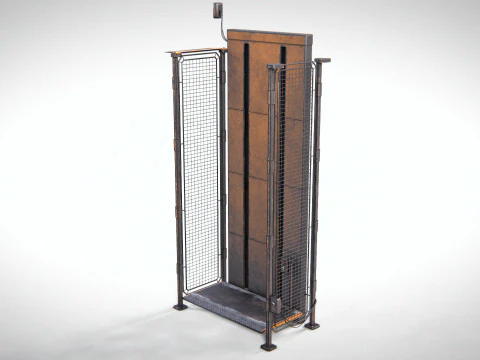 Ascensore industriale PBR Modello 3D