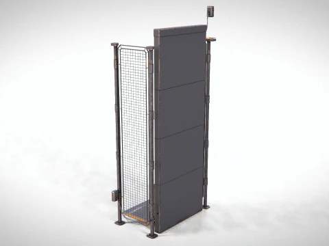 Ascensore industriale PBR Modello 3D