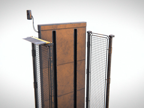 Industrial Elevator PBR 3D 모델