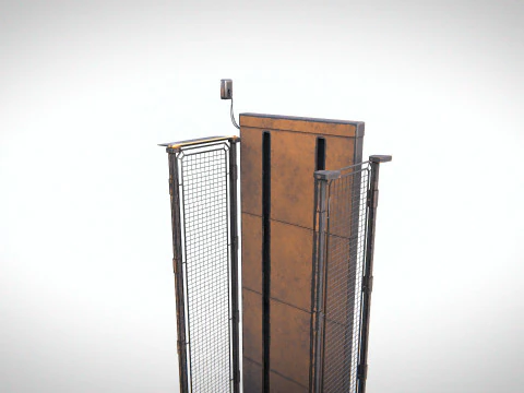 Ascensore industriale PBR Modello 3D