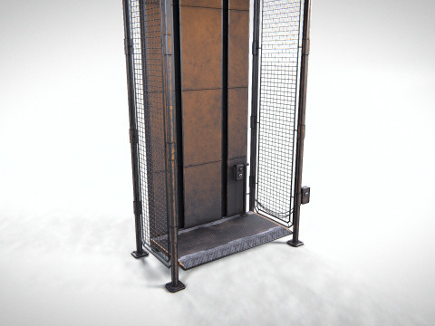 Industrial Elevator PBR 3D 모델