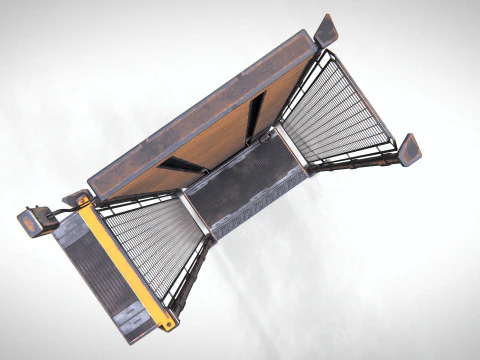 Ascensore industriale PBR Modello 3D