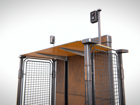 Industrial Elevator PBR 3D 모델