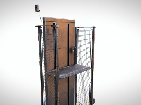 Industrial Elevator PBR 3D 모델