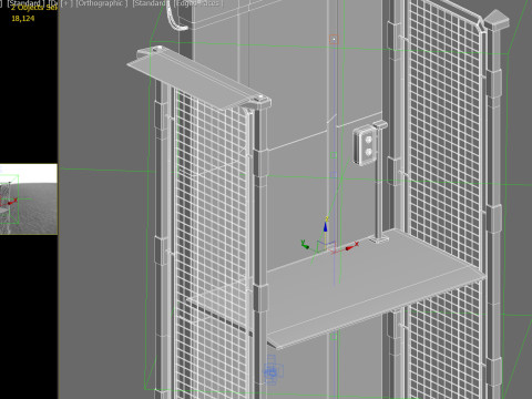 Industrial Elevator PBR 3D 모델