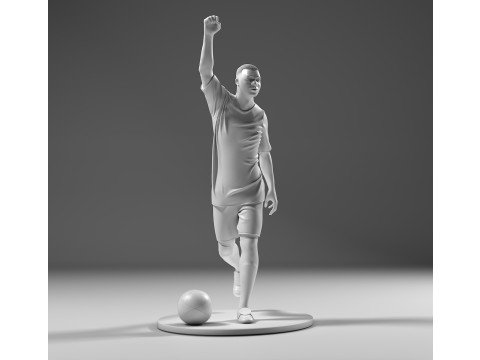 Footballer 05 Run 03 Stl 3Dプリントモデル