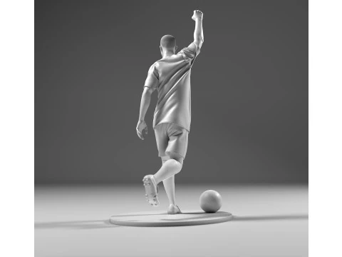 Footballer 05 Run 03 Stl 3D Print Model