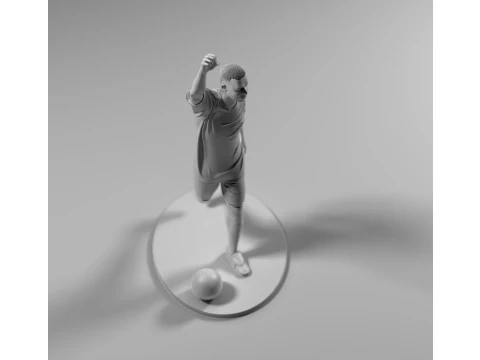 Footballer 05 Run 03 Stl 3D Print Model