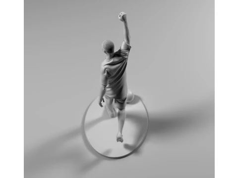Footballer 05 Run 03 Stl 3D Print Model