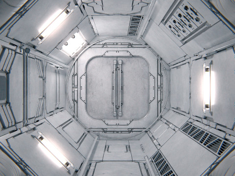 Space Capsule 01 PBR 3D Модель