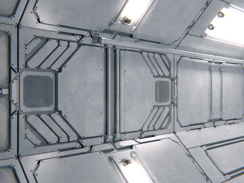 Space Capsule 01 PBR 3D Модель