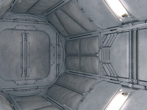 Space Capsule 01 PBR 3D Model