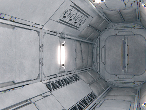 Space Capsule 01 PBR 3D Модель