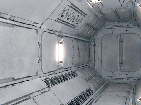Space Capsule 01 PBR 3D Model