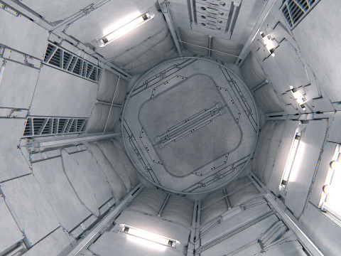 Space Capsule 01 PBR 3D Модель