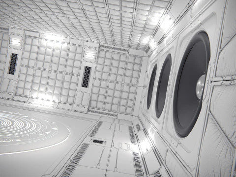 Virtual Boombox Studio 36 PBR 3D Model
