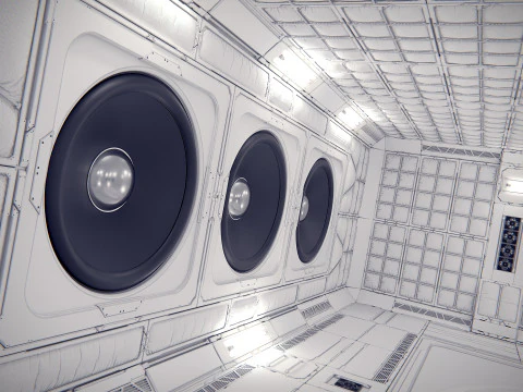 Virtual Boombox Studio 36 PBR 3D Model