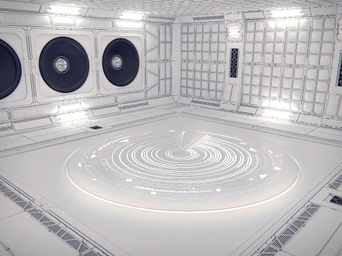 Virtual Boombox Studio 36 PBR 3D Model